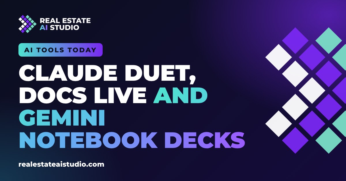 AI Tools Today: Claude Duet opens a waitlist, Google Docs drafts from your voice, and Gemini Notebook lets you shape slide decks first